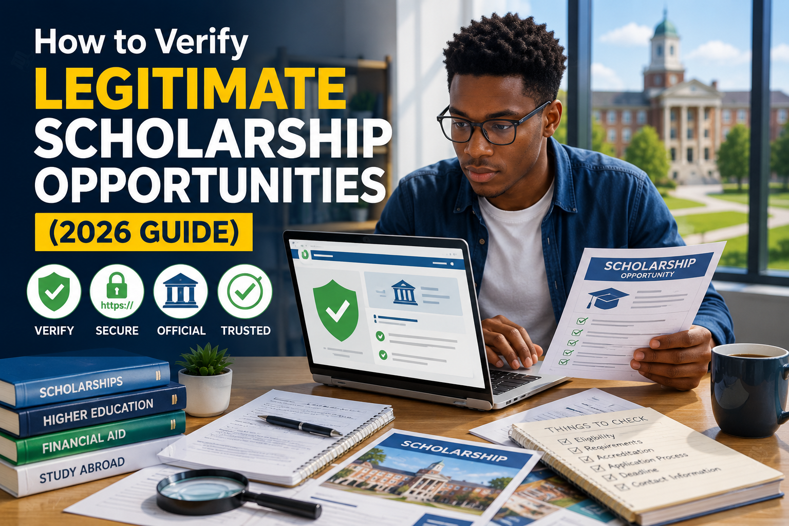 How to Verify Legitimate Scholarship Opportunities (2026 Guide)